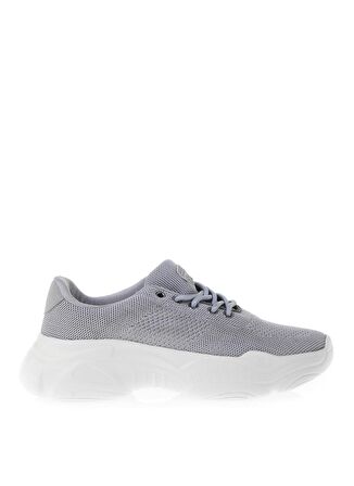 Limon Kalın Taban Bağcıklı Gri Kadın Sneaker