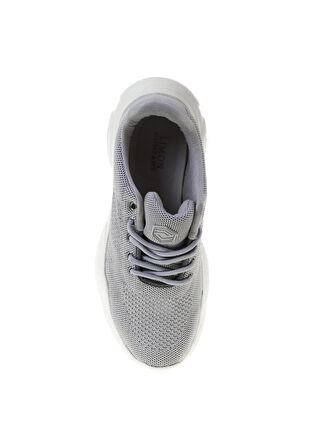 Limon Kalın Taban Bağcıklı Gri Kadın Sneaker