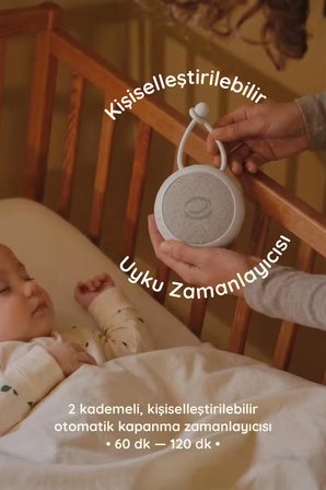 Uyku Arkadaşı - Beyaz Gürültü Cihazı, 33 Sesli Pışpış Ve Ninnili | 7 Gece Lambalı- Kırmızı Fularlı