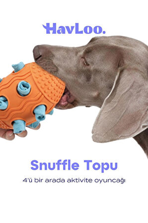 Köpek Snuffle Topu | Mama Saklama ve Çiğneme Oyuncağı
