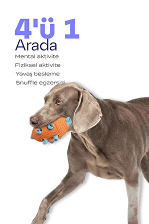 Köpek Snuffle Topu | Mama Saklama ve Çiğneme Oyuncağı