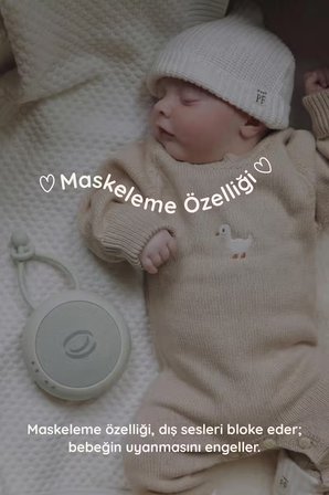 Beyaz Gürültü Cihazı | 33 Sesli, Pışpışlı ve Ninnili | Radyasyon İçermeyen Bebek Uyku Arkadaşı