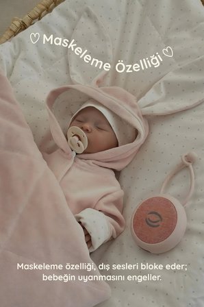 Beyaz Gürültü Cihazı | 33 Sesli, Pışpışlı ve Ninnili | Radyasyon İçermeyen Bebek Uyku Arkadaşı