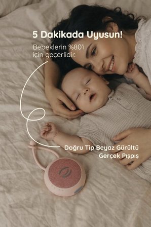 Beyaz Gürültü Cihazı | 33 Sesli, Pışpışlı ve Ninnili | Radyasyon İçermeyen Bebek Uyku Arkadaşı