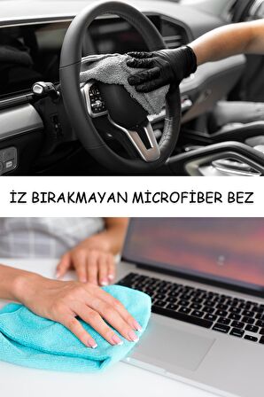 Microfiber 10'lu İz Bırakmayan Temizlik ve Cam Bezi 30 x 40 cm