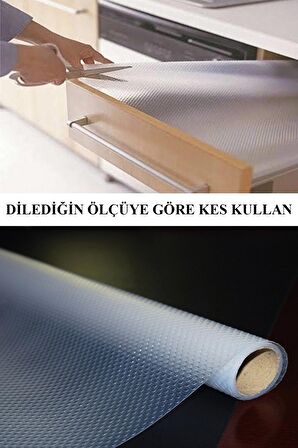 Eva Raflık Kaymaz Dolap İçi Çekmece Raf Örtüsü Kaydırmaz 3 Metre