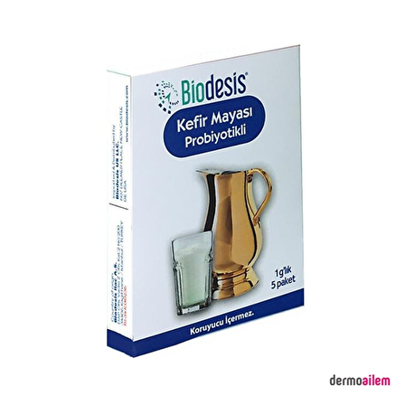 Biodesis Kefir Mayası Probiyotikli 1gr X 5 Paket(SKT:07/2022)