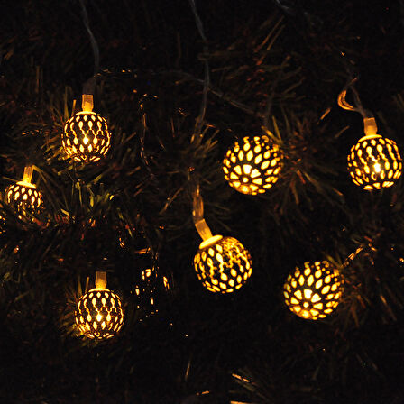 Yılbası Led Işık TOP model 3 metre.pilli gün ışığı çam ağacı dekoratif ışık