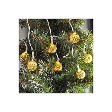 Yılbası Led Işık TOP model 3 metre.pilli gün ışığı çam ağacı dekoratif ışık