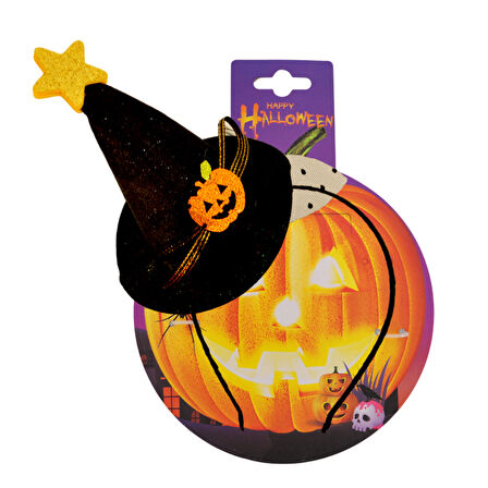 Halloween Cadıl.Siyah simli tüllü balk.yıld.mini ş
