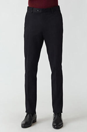Bisse Erkek 4 Cep Saten Spor Pantolon SIYAH PNS21K21202_D99