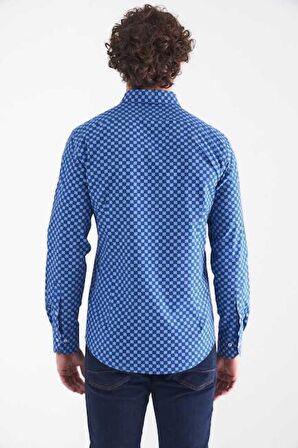 Bisse Erkek Slim Fit Uzun Kollu Spor Gömlek LACİ GM21K212119_K39