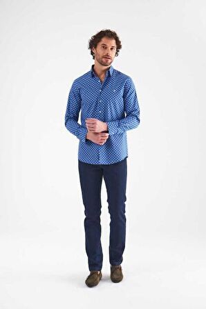 Bisse Erkek Slim Fit Uzun Kollu Spor Gömlek LACİ GM21K212119_K39