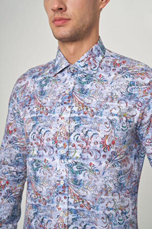 Bisse Slim Fit Oranj Spor Erkek Gömlek GM22Y221038_K22