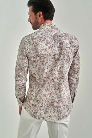 Bisse Erkek Regular Fit Uzun Kollu Spor Gömlek KAHVE GM22Y221030_K11