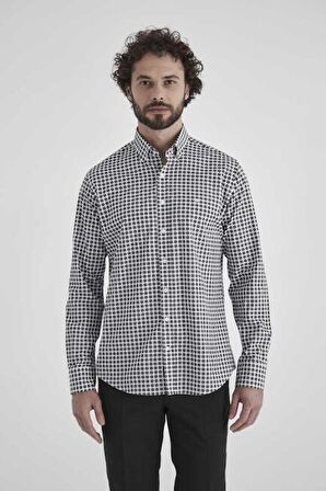 Bisse Erkek Regular Fit Uzun Kollu Spor Gömlek SIYAH GM22Y221029_K99