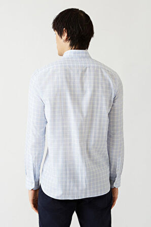 Bisse Erkek Uzun Kol Paşa Yaka Spor Gömlek MAVİ GM22Y221023_E35