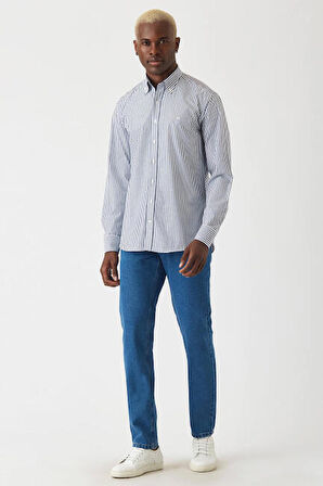 Bisse Erkek Regular Fit Uzun Kollu Desenli Gömlek LACİ GM22Y221016_C39