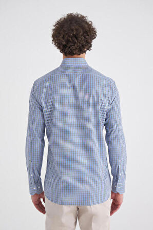 Bisse Erkek Regular Fit Uzun Kollu Spor Gömlek MAVİ