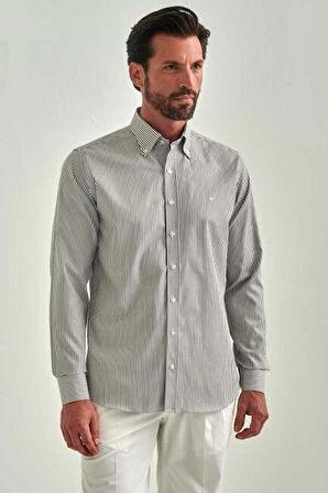 Bisse Erkek Regular Fit Uzun Kollu Spor Gömlek KAHVE GM22Y221085_C11