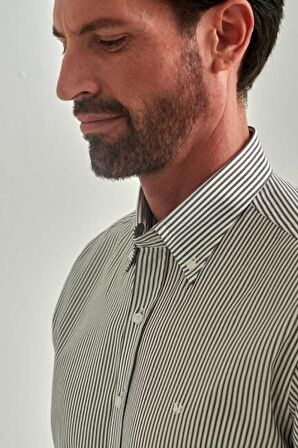 Bisse Erkek Regular Fit Uzun Kollu Spor Gömlek KAHVE GM22Y221085_C11