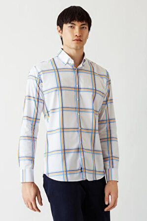 Bisse Erkek Regular Fit Uzun Kollu Spor Gömlek TURUNCU GM22Y221025_D64