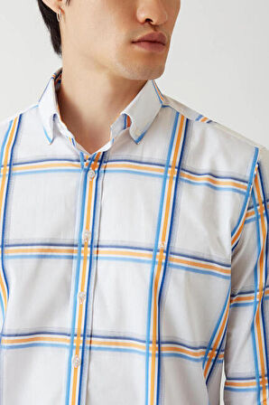 Bisse Erkek Regular Fit Uzun Kollu Spor Gömlek TURUNCU GM22Y221025_D64