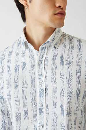 Bisse Erkek Slim Fit Uzun Kollu Spor Gömlek LACİ GM22Y221149_E39