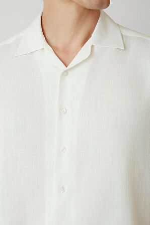 Bisse Erkek Regular Fit Kısa Kollu Gömlek EKRU