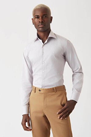 Bisse Erkek Regular Fit Uzun Kollu Klasik Gömlek KIRMIZI GM22K222048_C24