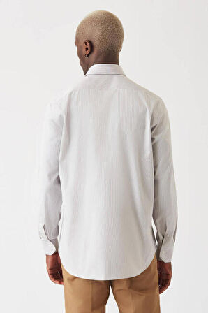 Bisse Erkek Regular Fit Uzun Kollu Klasik Gömlek KAHVE GM22K222051_C11