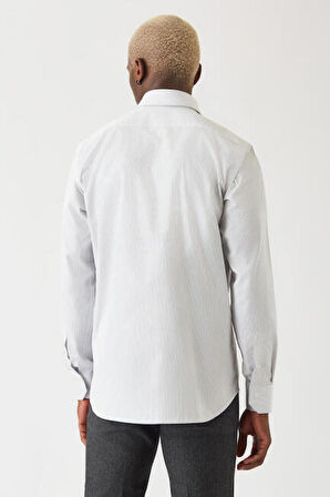 Bisse Erkek Regular Fit Uzun Kollu Klasik Gömlek Bej GM22K222051_C99