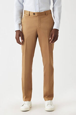 Bisse Erkek 4 Cep Saten Spor Pantolon CAMEL PNS22K22222_D70
