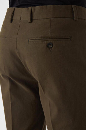 Bisse Erkek 4 Cep Çift Pileli Spor Pantolon HAKİ PNS22K22225_D49