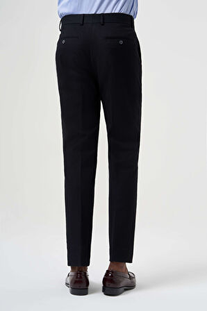 Bisse 4 Cepli Çift Pileli Siyah Spor Erkek Pantolon PNS22K22225_D99