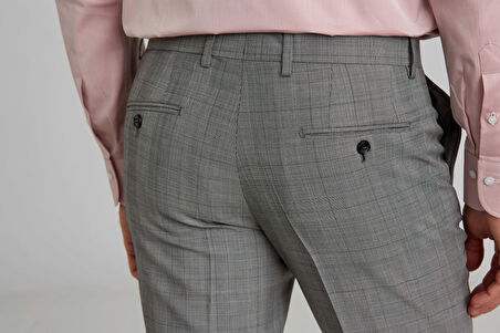 Bisse Modern Fit Gri Klasik Erkek Pantolon PPNK22K22223_D55