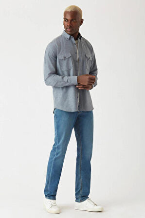 Bisse Erkek Regular Fit Uzun Kollu Flanel Gömek LACİ GM22K222081_K39