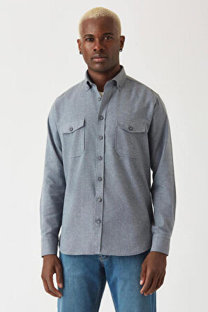 Bisse Erkek Regular Fit Uzun Kollu Flanel Gömek LACİ GM22K222081_K39