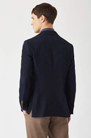 Bisse Slim Fit Mono Yaka 2 Düğmeli Siyah Erkek Ceket PCK22K22226_D99
