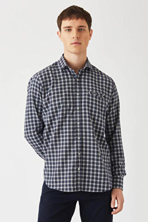 Bisse Erkek Regular Fit Uzun Kollu Spor Gömlek ANTRASIT GM22K222110_D58