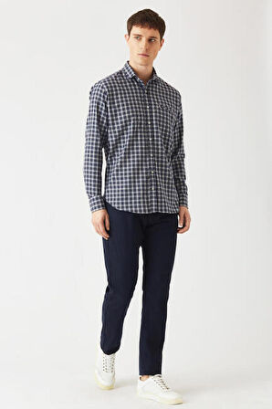 Bisse Erkek Regular Fit Uzun Kollu Spor Gömlek ANTRASIT GM22K222110_D58