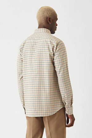 Bisse Erkek Regular Fit Uzun Kollu Spor Gömlek KAHVE GM22K222107_D11