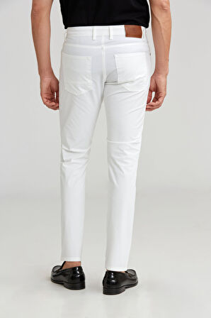Bisse 5 Cepli Beyaz Spor Erkek Pantolon PNS23Y23110_D01