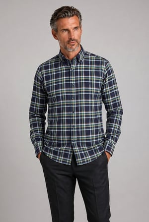 Bisse Lacivert Regular Fit Paşa Yaka Spor Gömlek GM23Y231026_D39