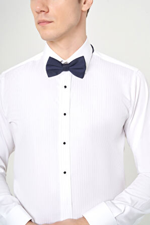 Bisse Regular Fit Ata Yaka Beyaz Erkek Gömlek GM23Y231033_D01