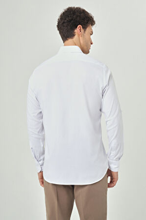 Bisse Regular Fit Beyaz Spor Erkek Gömlek GM23Y231053_D01