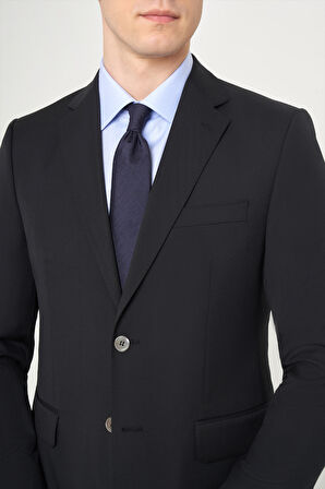 Bisse Regular Fit Siyah Düz Erkek Takım Elbise PTK22K22225_D99