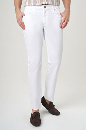 Bisse 5 Cepli Beyaz Spor Erkek Pantolon PNS23Y23104_D01