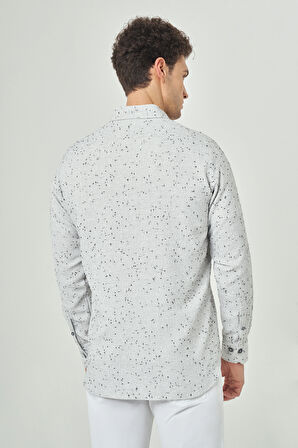Bisse Regular Fit Paşa Yaka Lacivert Spor Erkek Gömlek GM23Y231073_D39