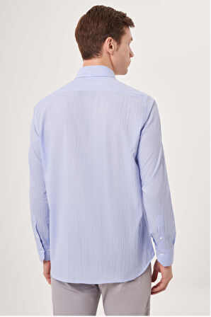 Bisse Regular Fit  Açık Mavi Spor Erkek Gömlek GM23Y231113_D33